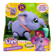 Little Live Pets My Walking Elephant Toots Interactive Toy Jungle Series NEW