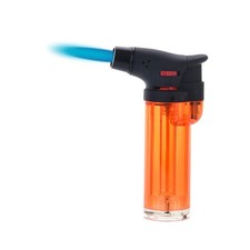 Briquet chalumeau flamme bleue rechargeable - Coloris aléatoire - Prof