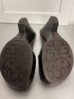BORN Brown LEATHER Wedge MULES Clogs Slip On Heels Comfortable Sz 10 — photo 7