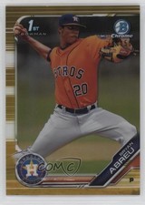 2019 Bowman Chrome Prospects Gold Refractor 44/50 Bryan Abreu #BCP-157 2s2