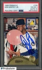 Ken Griffey Jr. HOF Signed 1995 Pinnacle Bubble Gum Card # 128 PSA 4 10 Auto