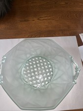 Vintage Depression Flower Arranging Bowl With Built In  flower Frog  11  