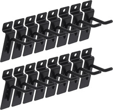 20Pcs 2 Slatwall Hooks Set Heavy Duty Slat Wall Shelf Brackets Hanging Hook Peg