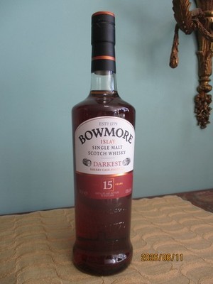 1 Fl. a 700 ml Bowmore 15 Years,'' Darkest'',Islay Single Malt S.W. 43%