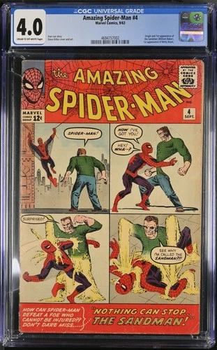 Amazing Spider-Man #4 CGC VG 4.0 Cream To Off White 1st App. Sandman! Marvel