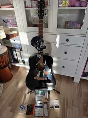 Gitarre Akustik Fender Modell CD-60 BLK mit zubehör