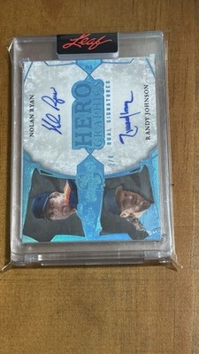 NOLAN RYAN /RANDY JOHNSON 2025 LEAF SPECTACULAR DUAL AUTO  2/4