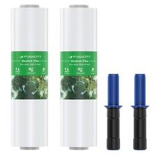 Stretch Wrap Film-2 Pack 15 inch Wide 1000ft Heavy Duty Shrink Wrap,60 Gauge 500