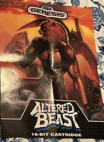 Vintage Team Sega Newsletter December 1989 Number 7 W/ Altered Beast Poster