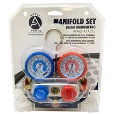 Appli Parts APMG-A1A36S R410A Manifold Gauge Set, Aluminum Body with Sight-glass