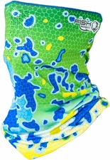 Fish Monkey UPF 50+ Flared Face Guard and four way stretch One Size, Dolphin 