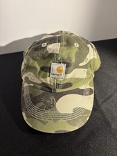 Carhartt Hat Baseball Cap Child Adjustable Camo Hunting Hiking Green Brown Logo