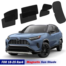 Magnetic Sun Shades For Toyota Rav4 18-25 Front Rear Port Back Windows Sun Blind