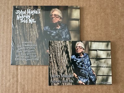John Mayall SIGNED CD Nobody Told Me AUTOGRAPHED Postcard NEW PROOF