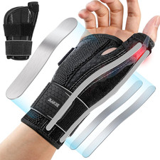 Thumb Brace, 5X Ergonomic Reinforced Support Carpal Tunnel Wrist Brace Night Sup