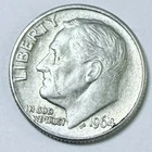 1964-D Roosevelt Dime US 10 Cent 90% SILVER CIRCULATED COIN #5653