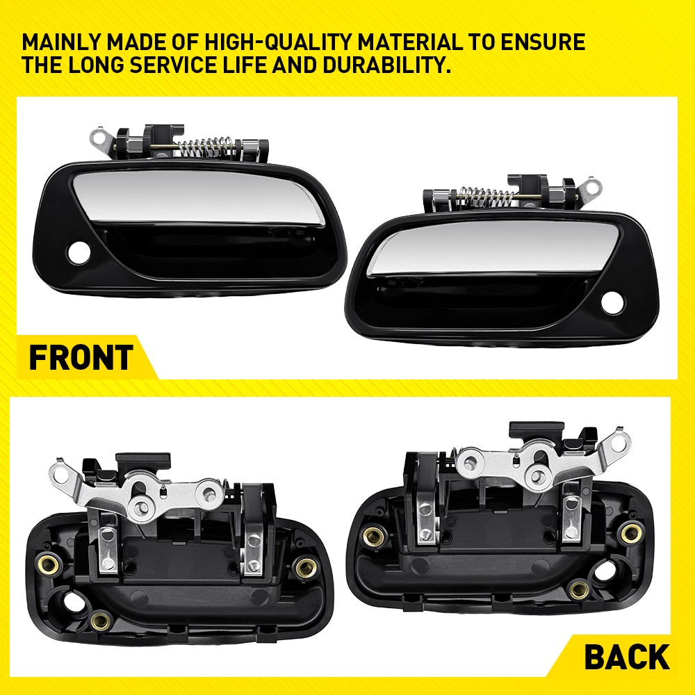 Front Left+Right Side Exterior Door Handle For Toyota T100 1993-1998 Chrome2-10x