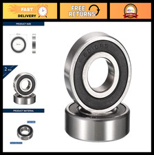 Deep Groove Ball Bearings 50mm ID x 80mm OD x 16mm Width, Double Rubber Sealed,