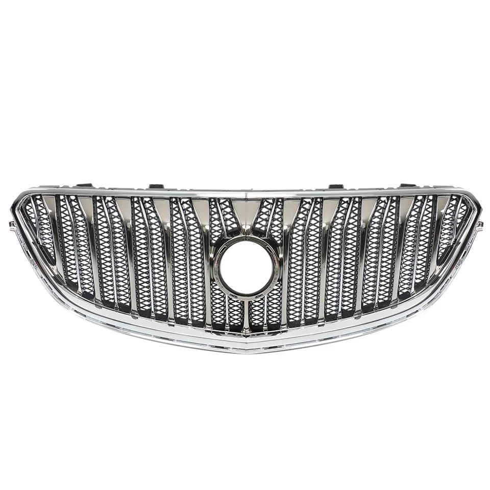 Front Upper Grill Grille Chrome Black New For Buick Enclave 2013-2016 2017 Foto 3 de 4