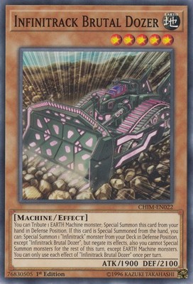 Yugioh! Infinitrack Brutal Dozer - CHIM-EN022 - Common - 1st Edition Near Mint, 
