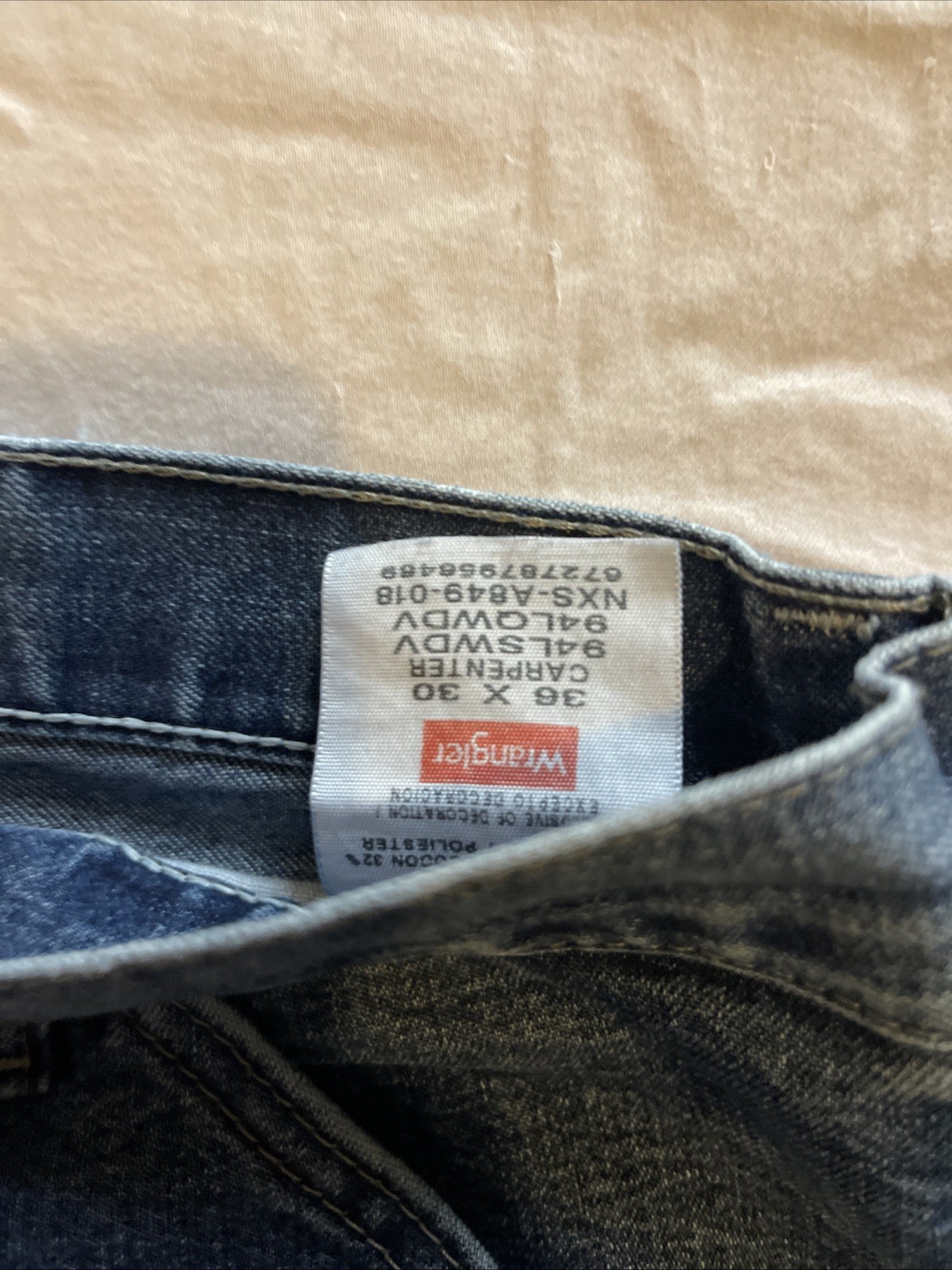 Wrangler Authentic Issue Real Comfortable Men's Cargo Jeans 36x30 image 4