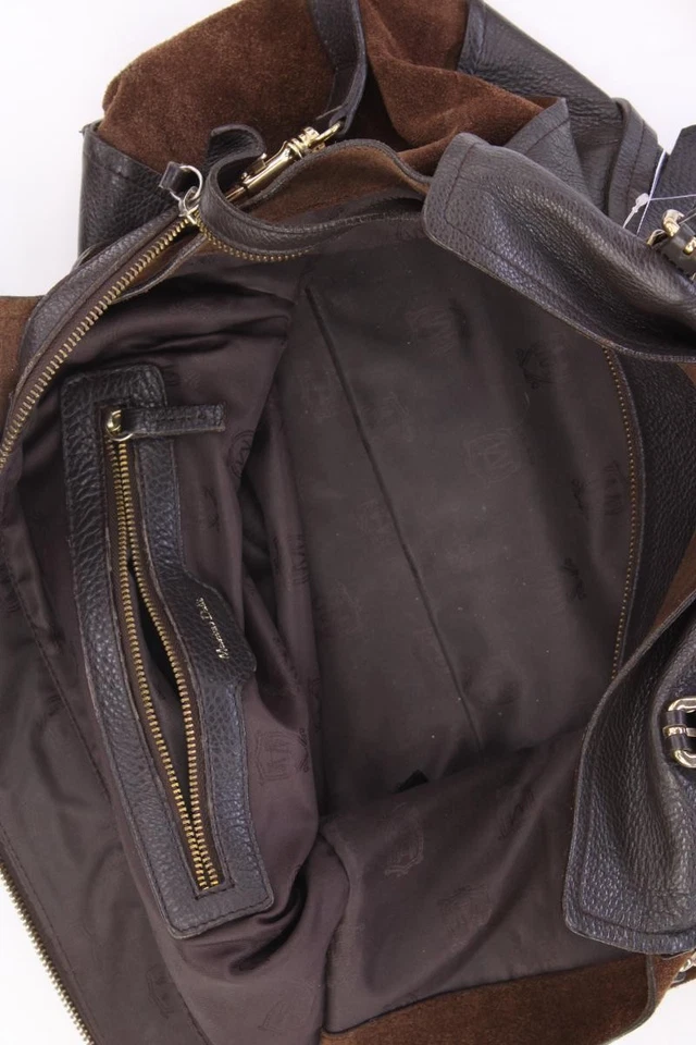 ✅ Massimo Dutti Schultertasche Handtasche für Damen braun aus Leder ✅ - Bild 3 von 4