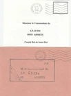 A64. LETTER CP FRANCHISE FFA MILITARY POST OFFICE 526 TREVES 529 ST WENDEL