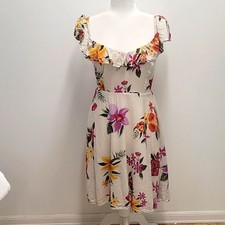Old Navy Cami Floral Dress Ruffled Straps Gathered Back Empire Top Size XS