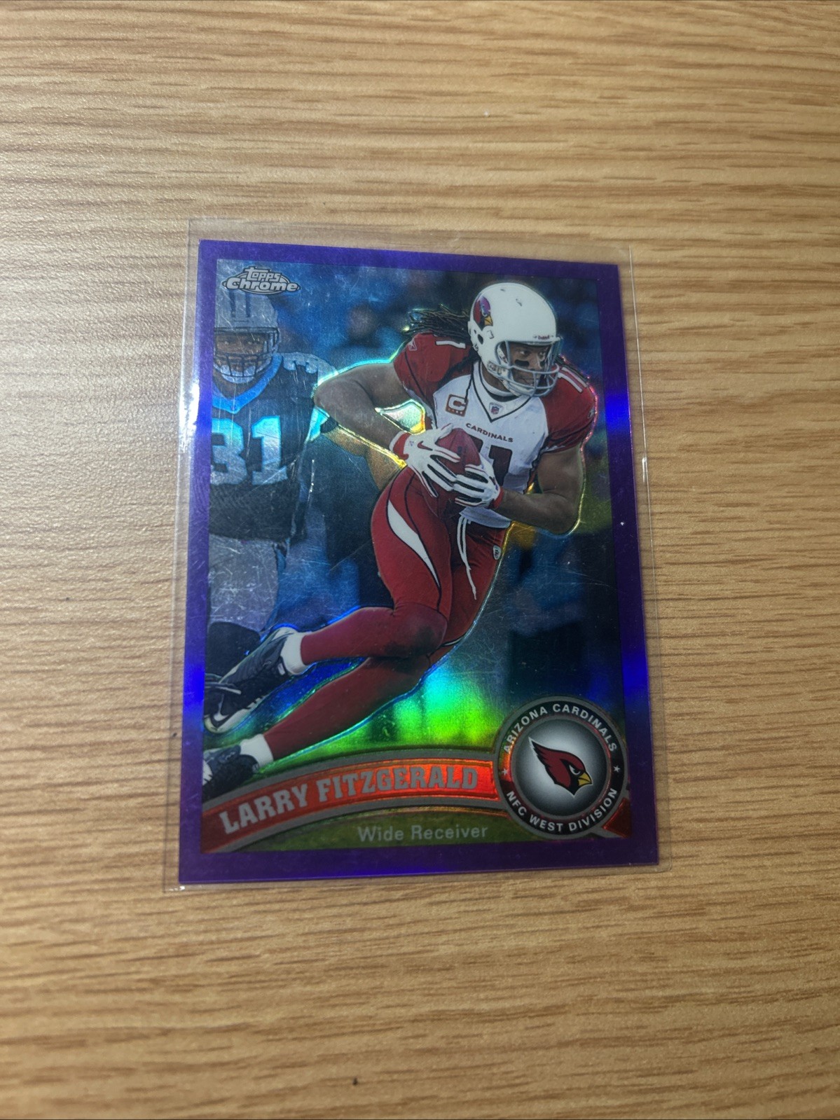 Larry Fitzgerald 2011 Topps Chrome Purple Refractor /499 No. 80 Cardinals SSP