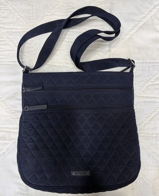 Vera Bradley Triple Zip Hipster Crossbody in Navy