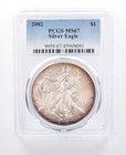 2002 American Silver Eagle MS67 PCGS Peripheral Tone a8118 — photo 1