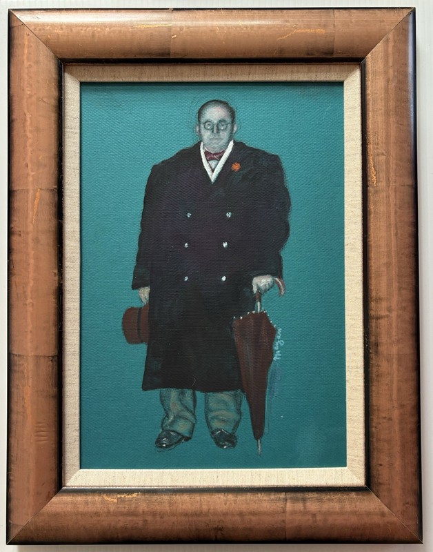Philip Evergood Artist Portrait By Earl Mayan Framed