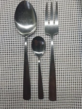 GENSE Facette  Cold Meat Fork, Serving Spoon, Sugar Spoon Stainless 18/8 Sweden