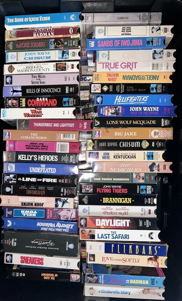 5,000+ VHS Tape Lot Pick & Choose $5 Flat Ship VHS TREASURE HUNT OOP Western VHS - Image 2 of 4