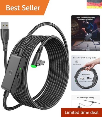 Link Kabel mit Ladeanschluss [5m], Kompatibel mit Oculus Meta Quest 3/Quest 2...