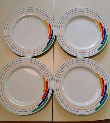 Studio Nova Hi Fi Primary Gallery Salad Plates 8 Inch Set of 4 Vintage