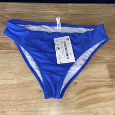 Your Profile By Gottex Bikini Bottom Size 6 Solid Blue New