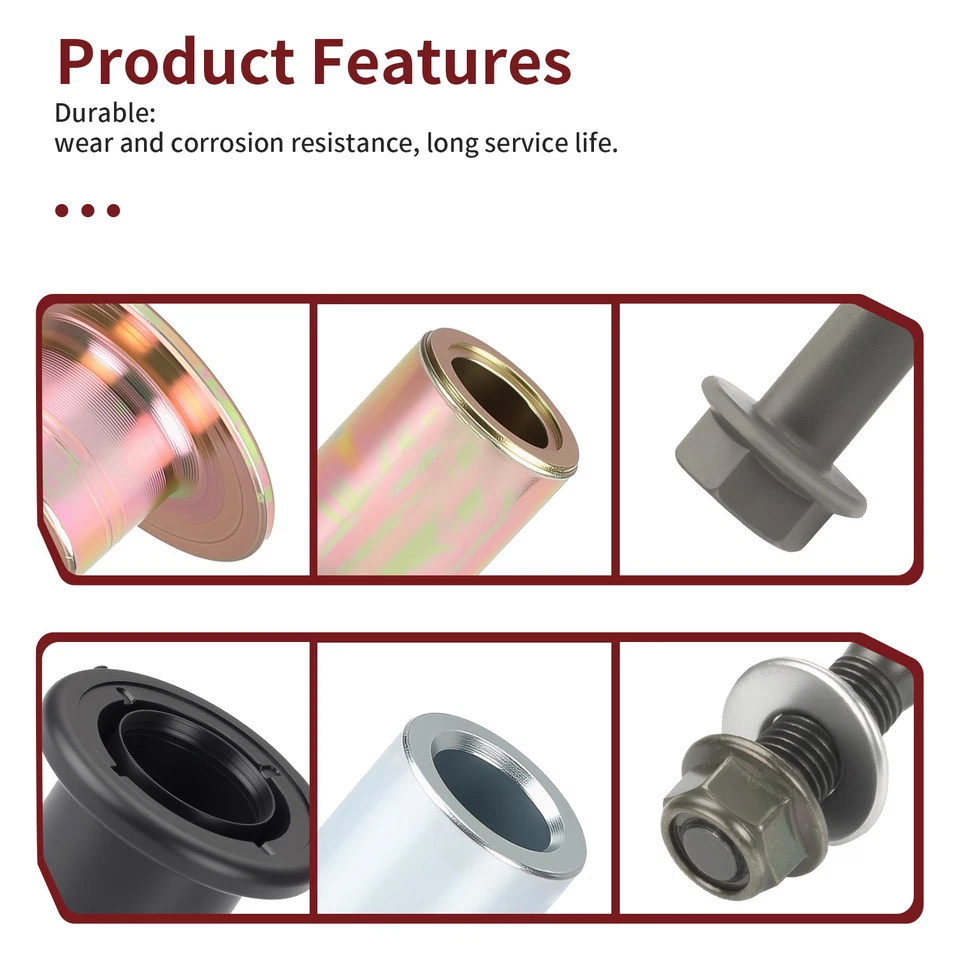 Kit de pernos de buje de brazo en A delantero y trasero de alta resistencia para Polaris RZR 800 S 4 2008-2014 Foto 2 de 4