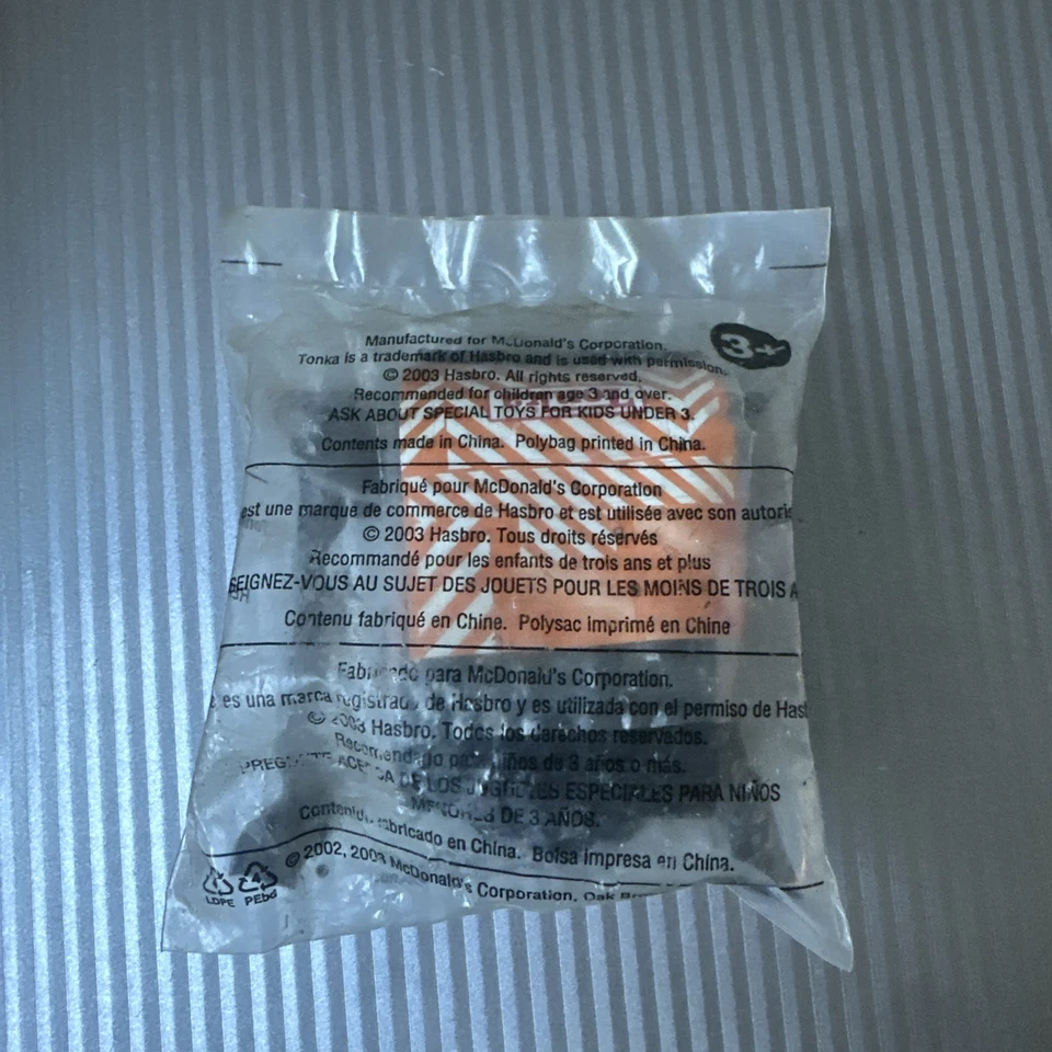 Vintage Hasbro McDonald's Tonka Diecast Bulldozer, 2003, Orange Sealed - Image 3 of 4