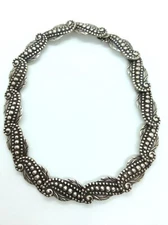 LOS CASTILLO TAXCO STERLING SILVER NECKLACE MEXICO  VINTAGE~ BEAUTY 409? Taxco