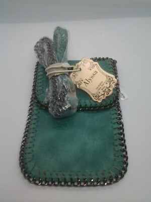 Alyssa hand bag Nwt lead safe vegan friendly dark green gun metal