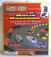 Micro Speed Micro Rally Raceway 6+ 102pc Rough Box   Cars Not Included