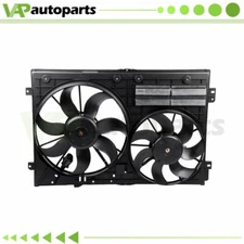Radiator Condenser Cooling Fan Assembly For 05-13 Volkswagen Jetta 05-13 Audi TT
