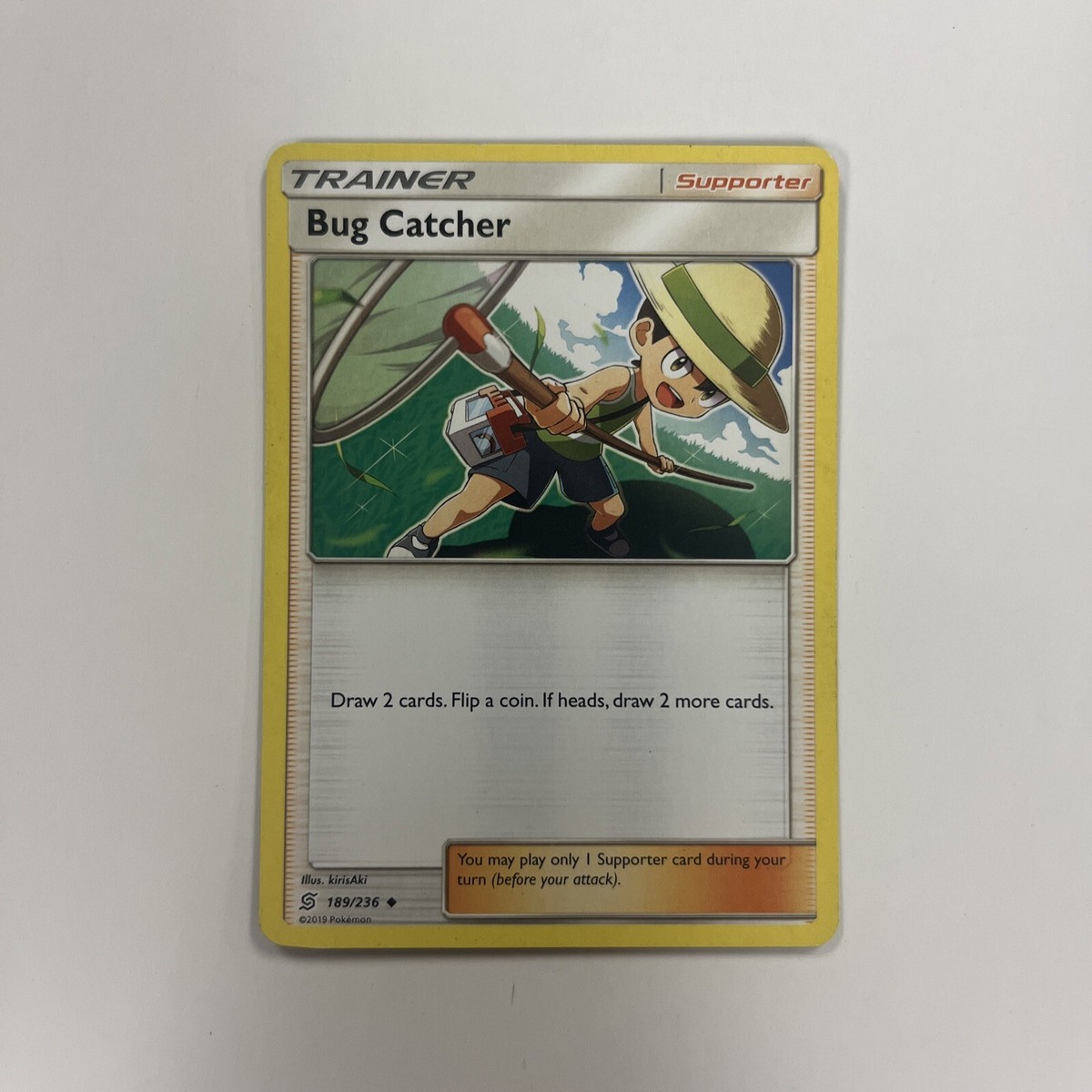 bug catcher pokemon card Pokemon Bug Catcher 189/236 Uncommon Unified Minds Near Mint