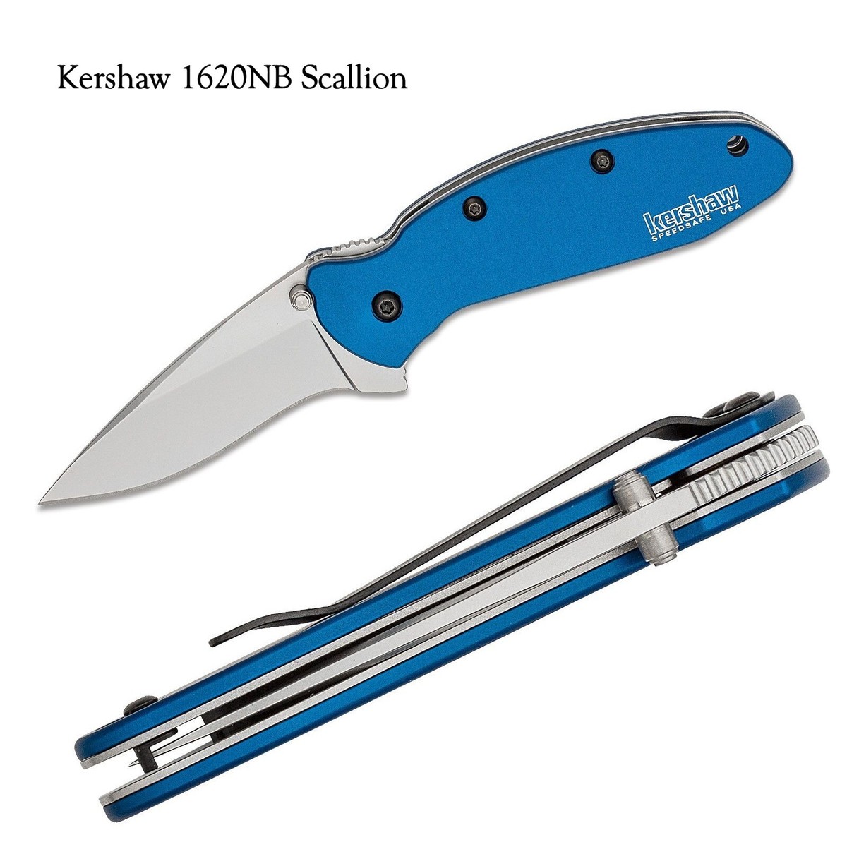 New KERSHAW Ken Onion Scallion 1620NB Assisted Opening Navy Blue