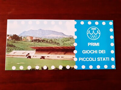 REPUBLIK SAN MARINO 1985 Heft ERSTE SPIELE DER KLEINEN STAATEN Sport MNH b