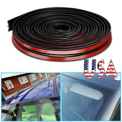 4M Rubber Seal Strip Car Windshield Trim Edge Molding Protector Weather Guard