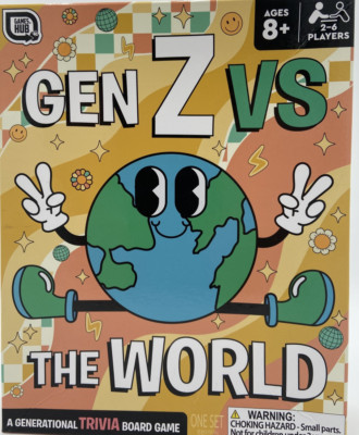 Gen Z Vs The World Trivia Board Game By Games Hub Ages 8+ NEW Factory Sealed