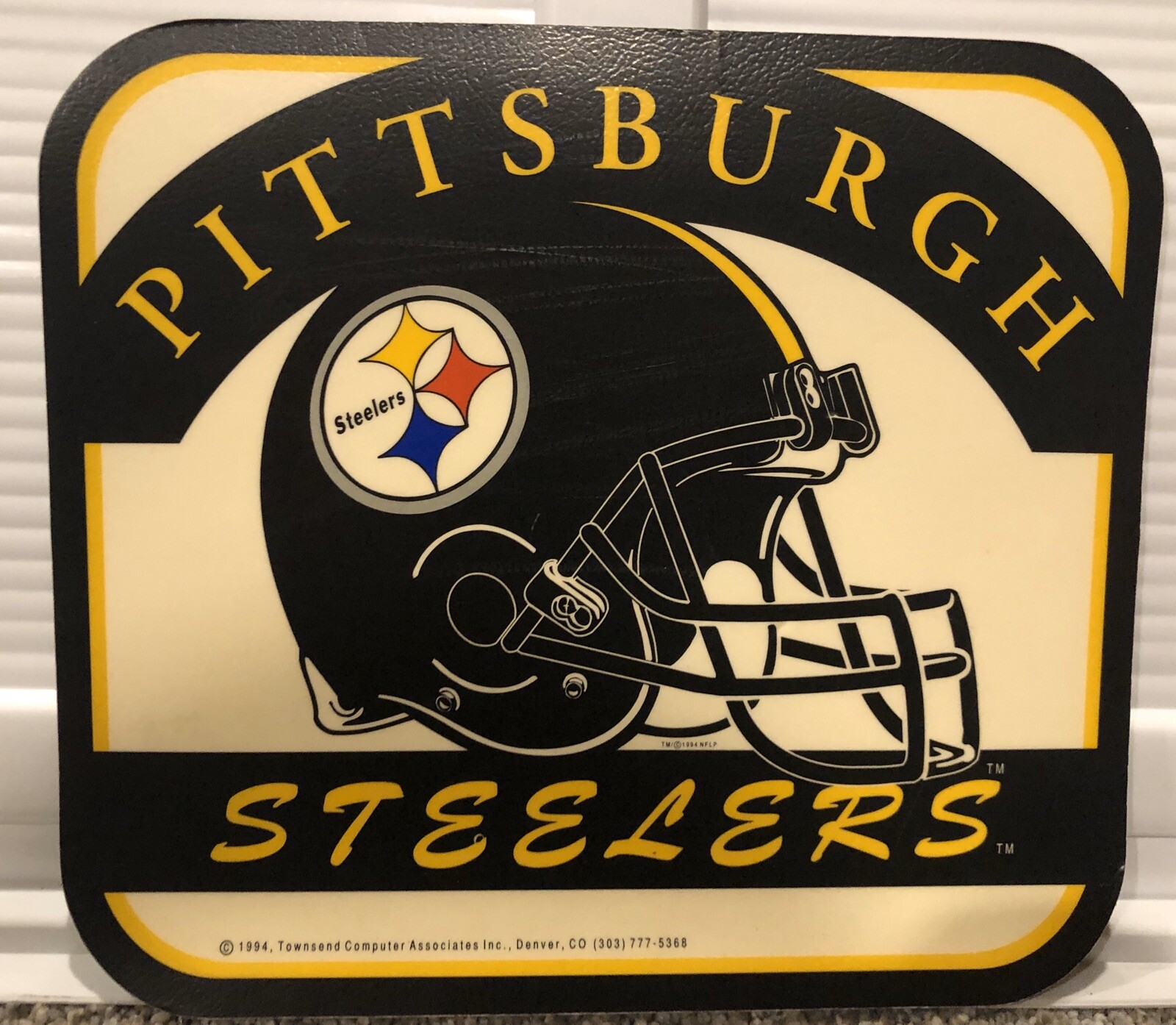 Vintage NFL mousepad--PITTSBURGH STEELERS--