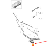 PORSCHE 718 CAYMAN 982 Front Wiper Mechanism LHD 99162803510 NEW GENUINE